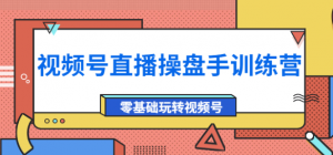 视频号直播运营课程:零基础玩转视频号(10节课)外面收费700-欢迎光临本站